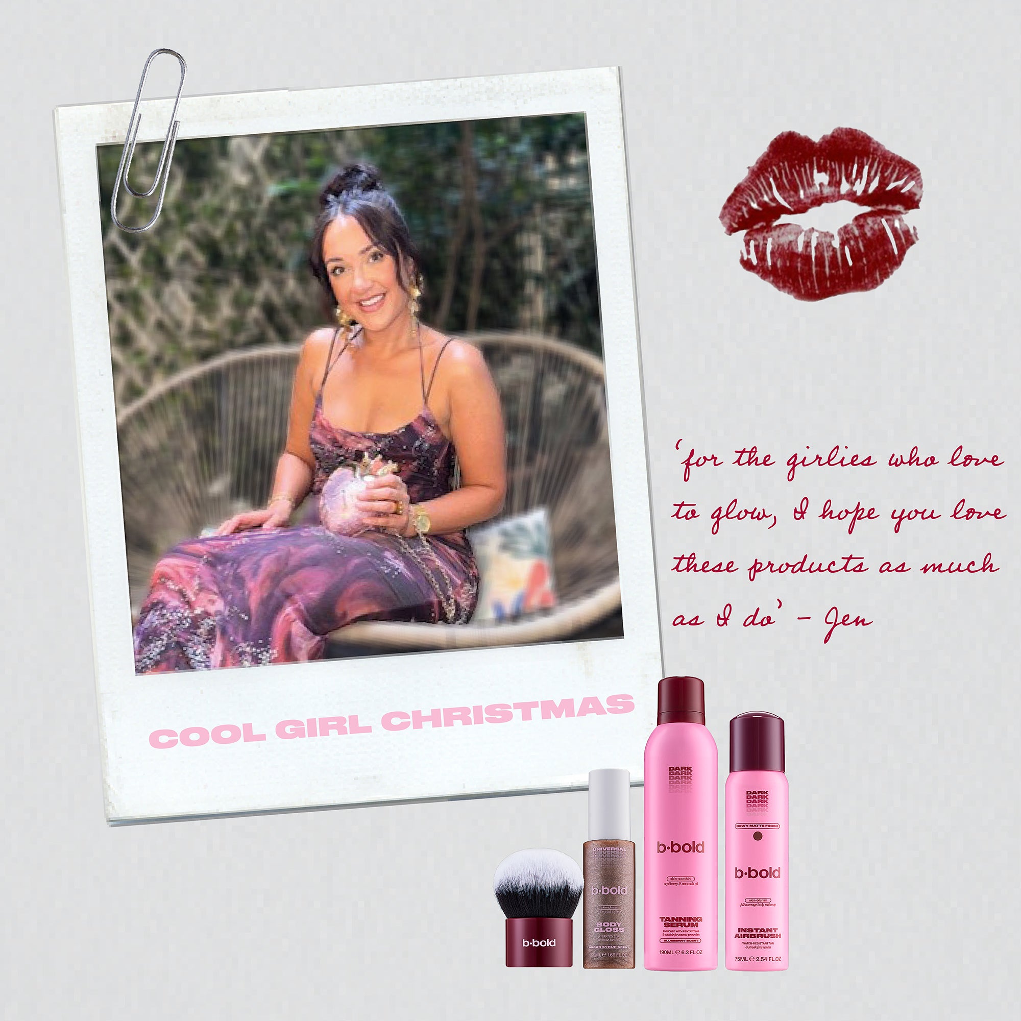 JEN WOOD 4PC COOL GIRL CHRISTMAS EDIT WITH GIFT BOX