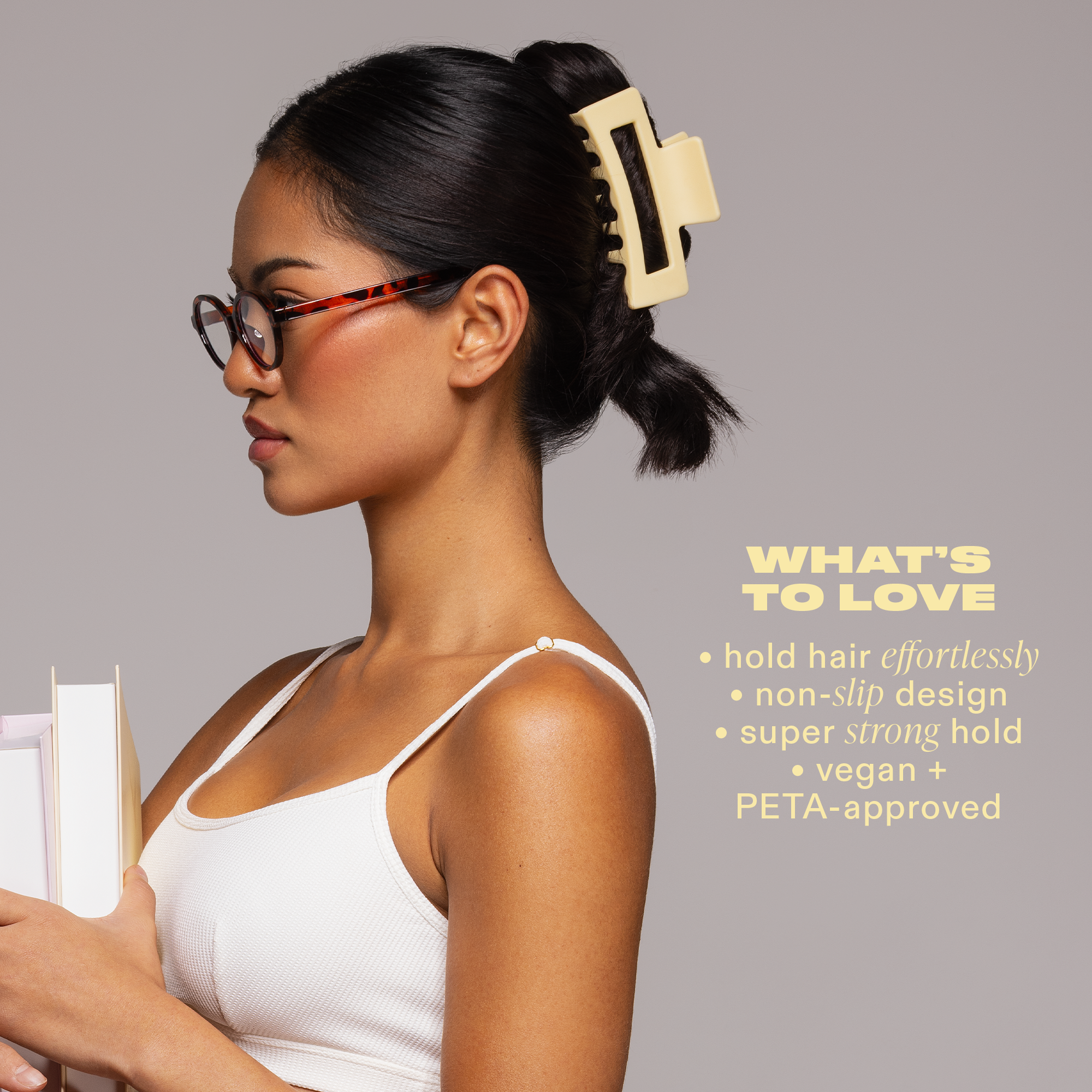 YELLOW HAIR CLIP