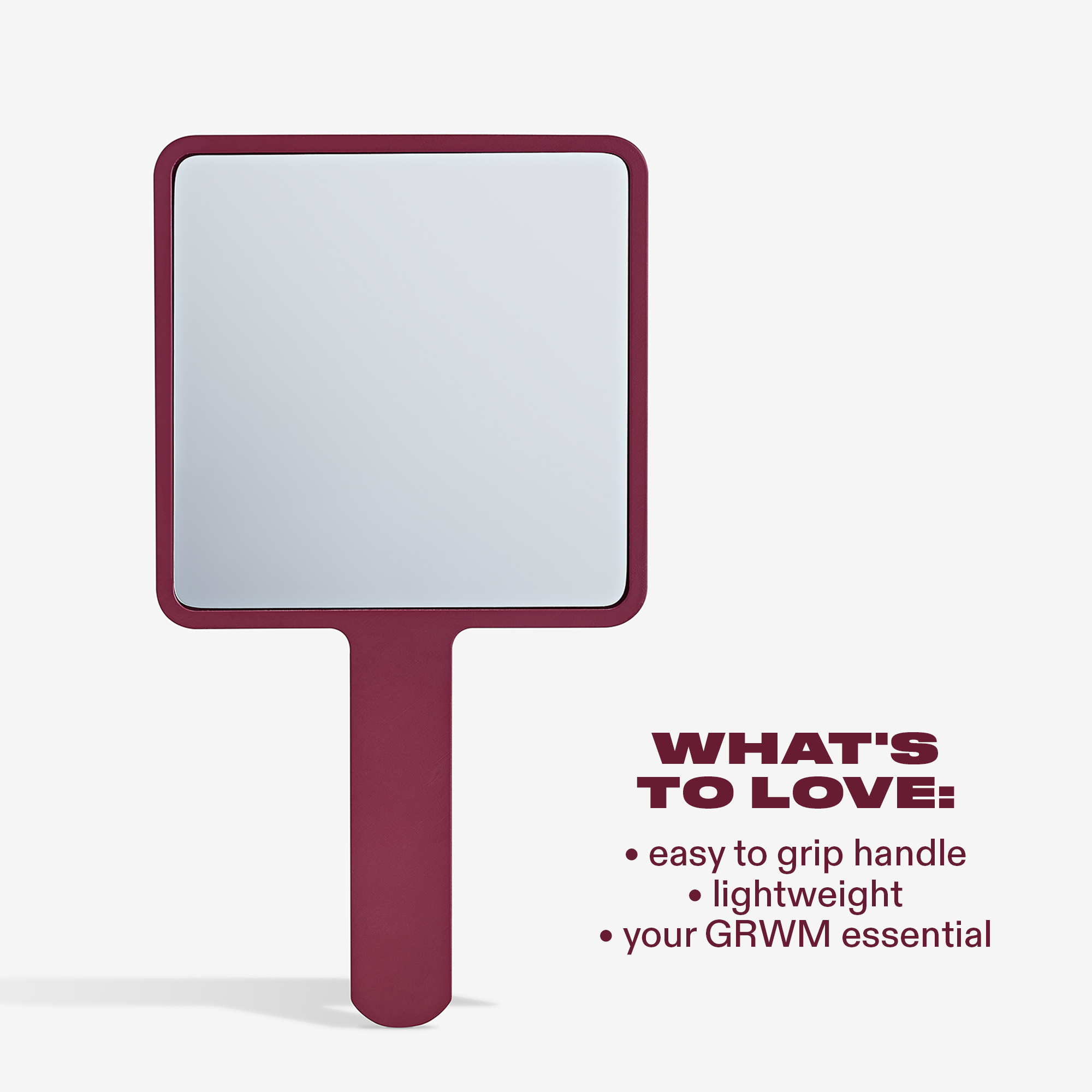 THE BURGUNDY FACE MIRROR