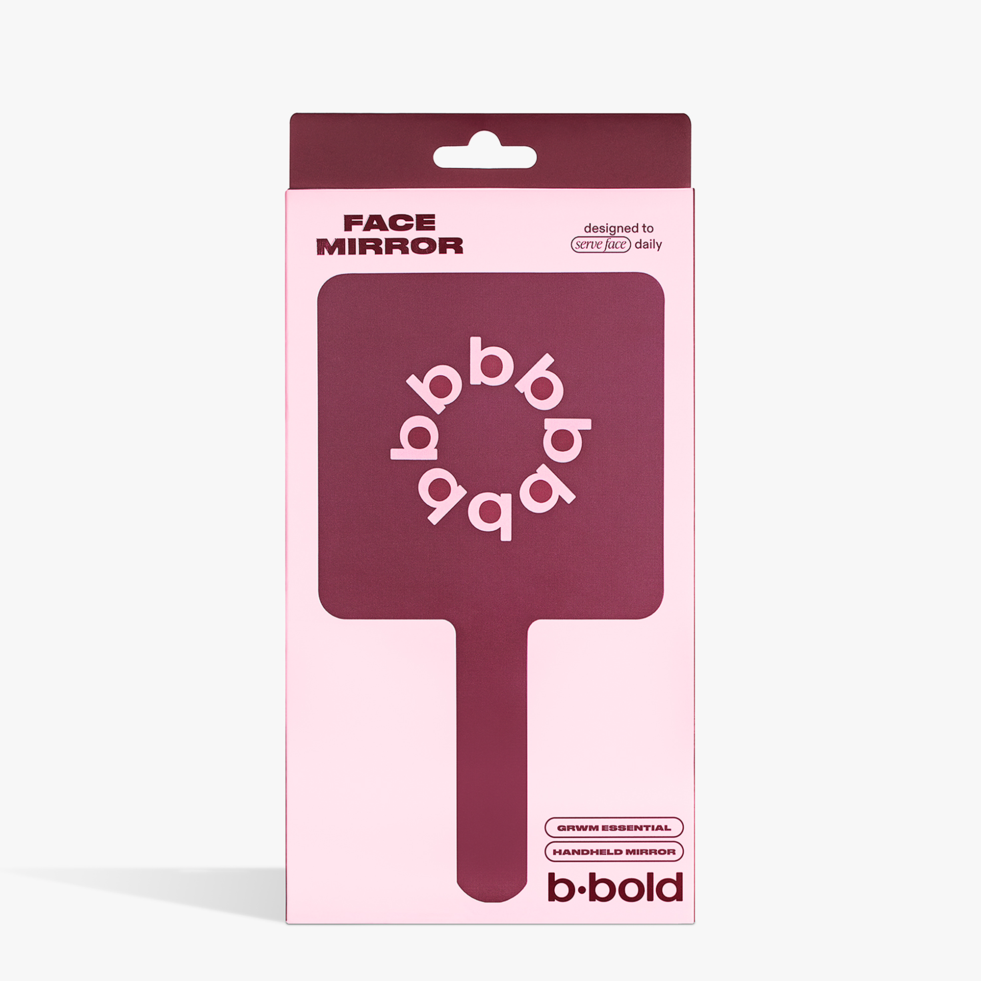 THE BURGUNDY FACE MIRROR