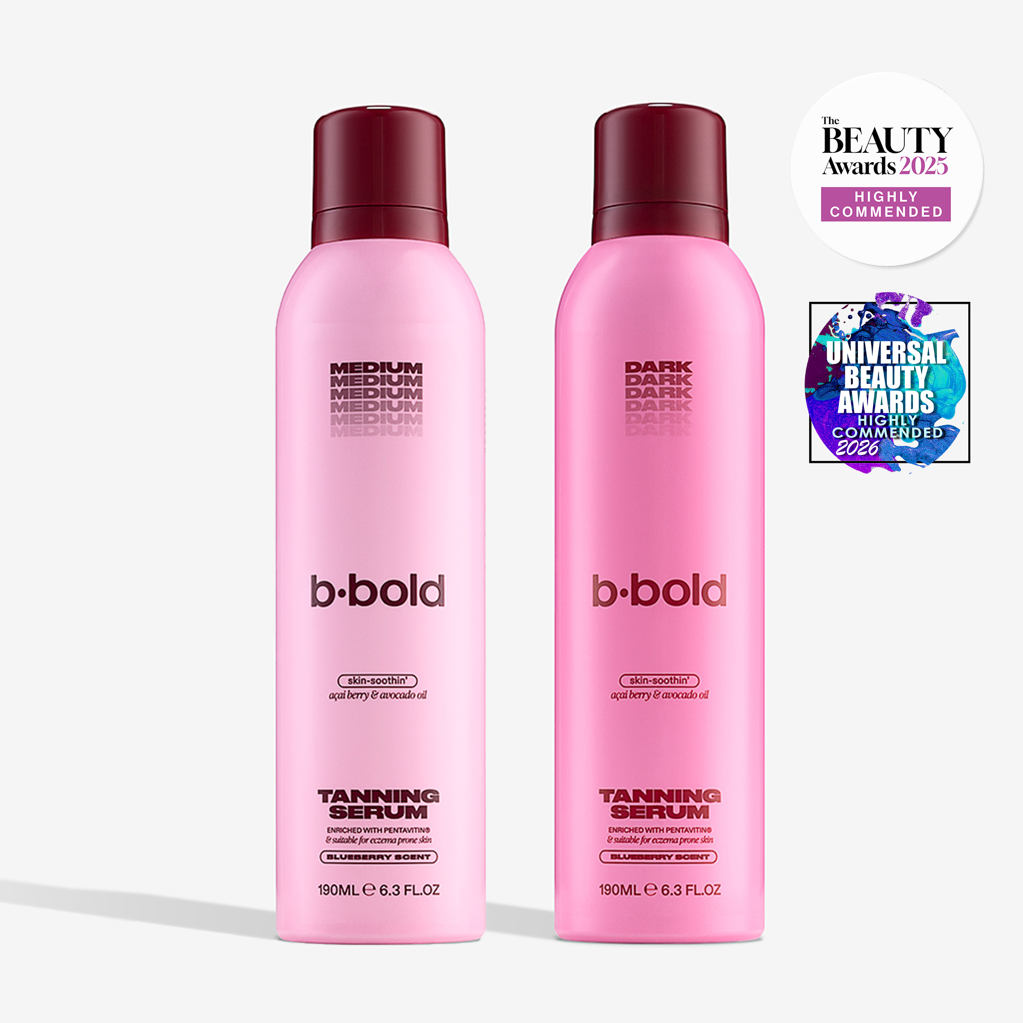 b·bold Tanning Serum 190ml dark and medium shades
