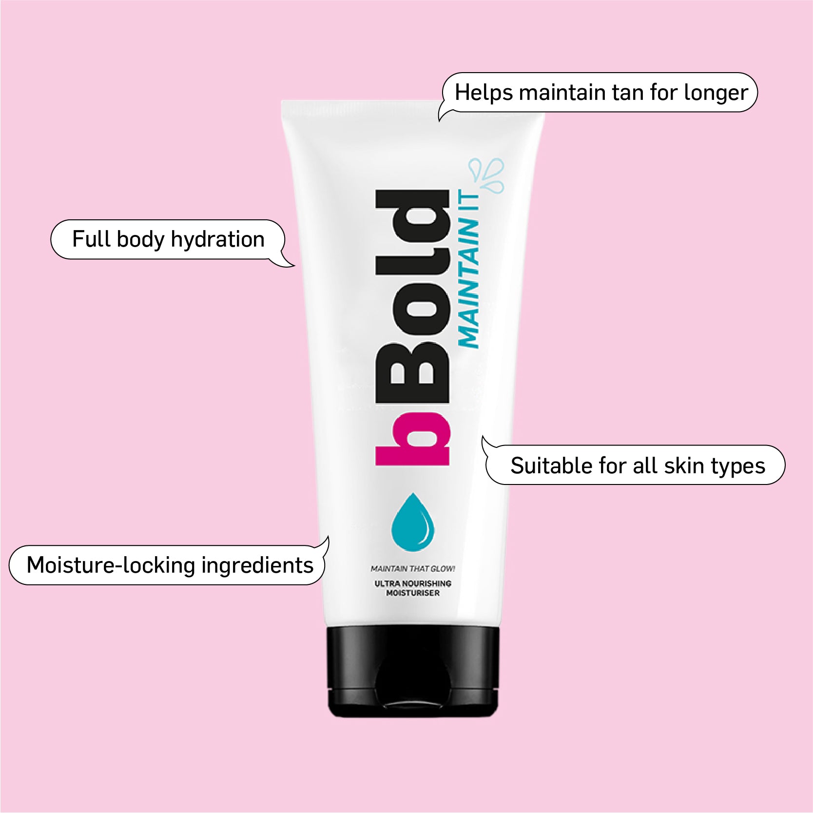 bBold Maintain It Moisturiser 200ml